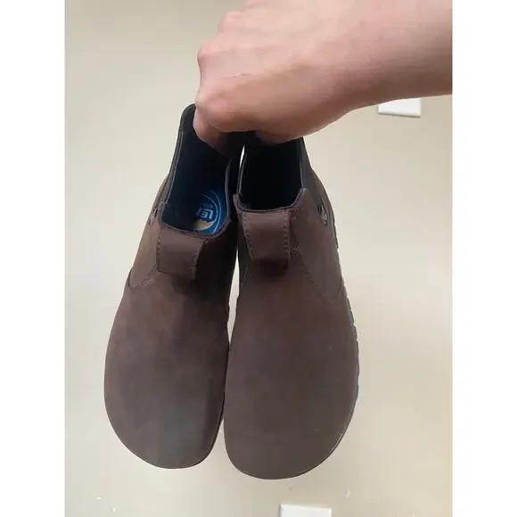 Lems  Epresso Brown Leather Chelsea Waterproof Boots Mens 7 Womens 8.5 Unisex - Picture 2 of 8